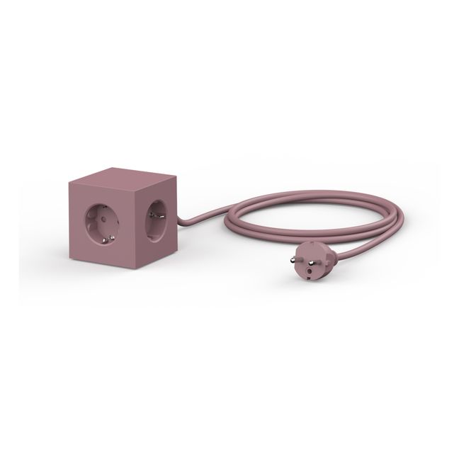 Square 1 Extension Cord with USB Plug | Rust