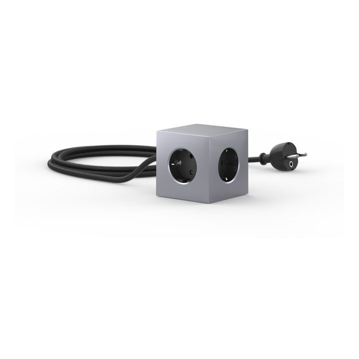 Alargador Square 1 con enchufe USB Aluminio- Imagen del producto n°2