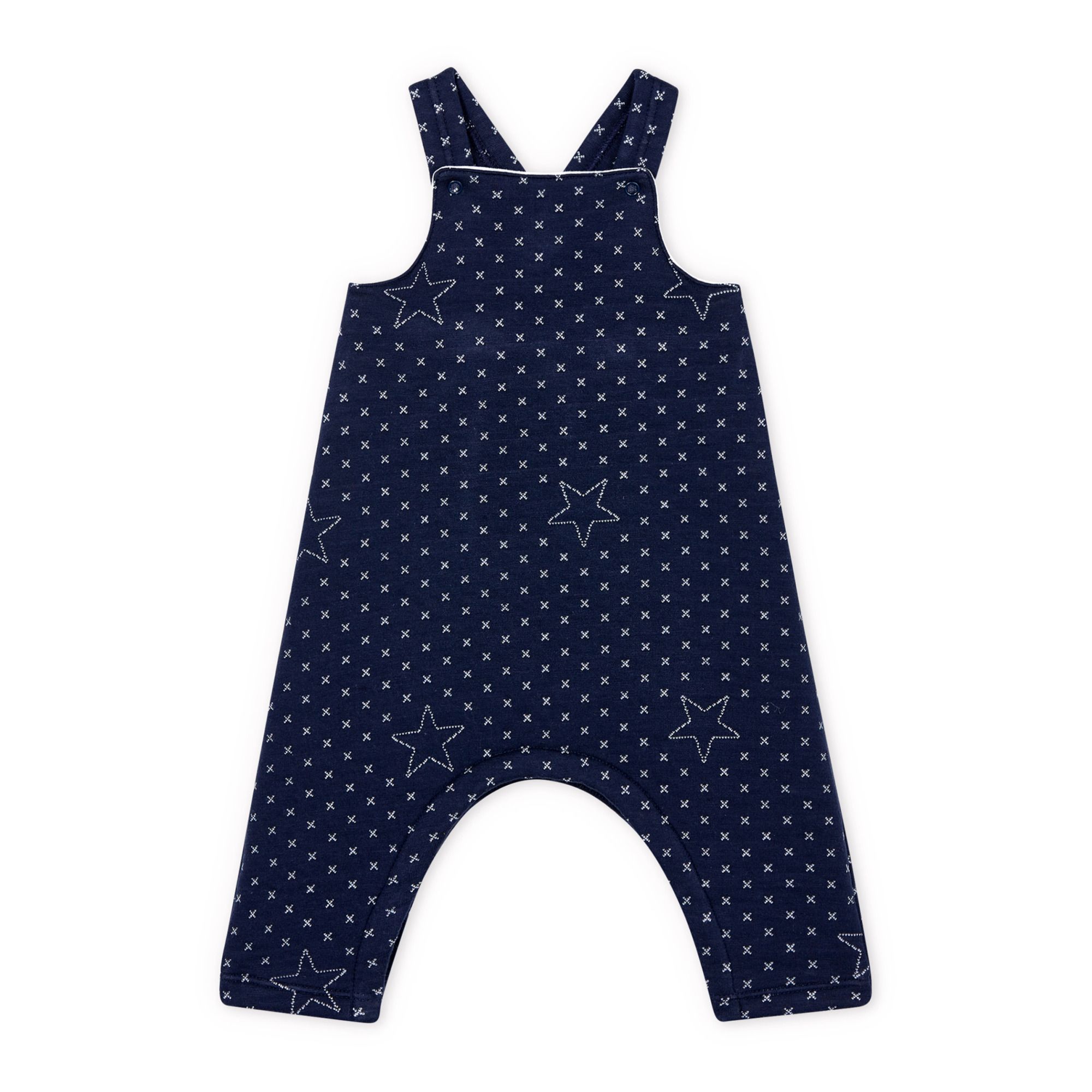 Petit Bateau - Salopette Taiwan Coton Bio Recyclé - Fille - Bleu