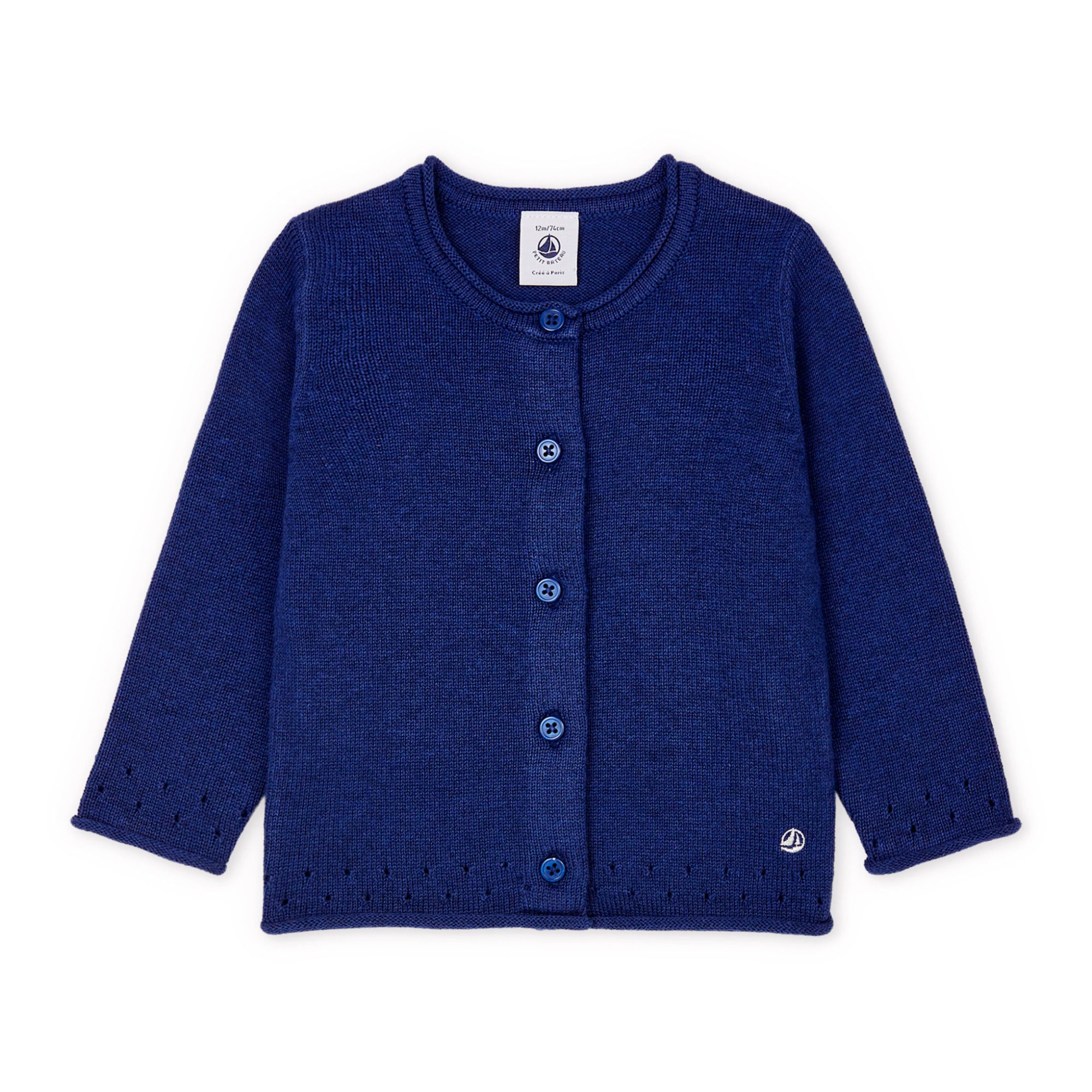 Petit Bateau - Cardigan Tena - Fille - Bleu