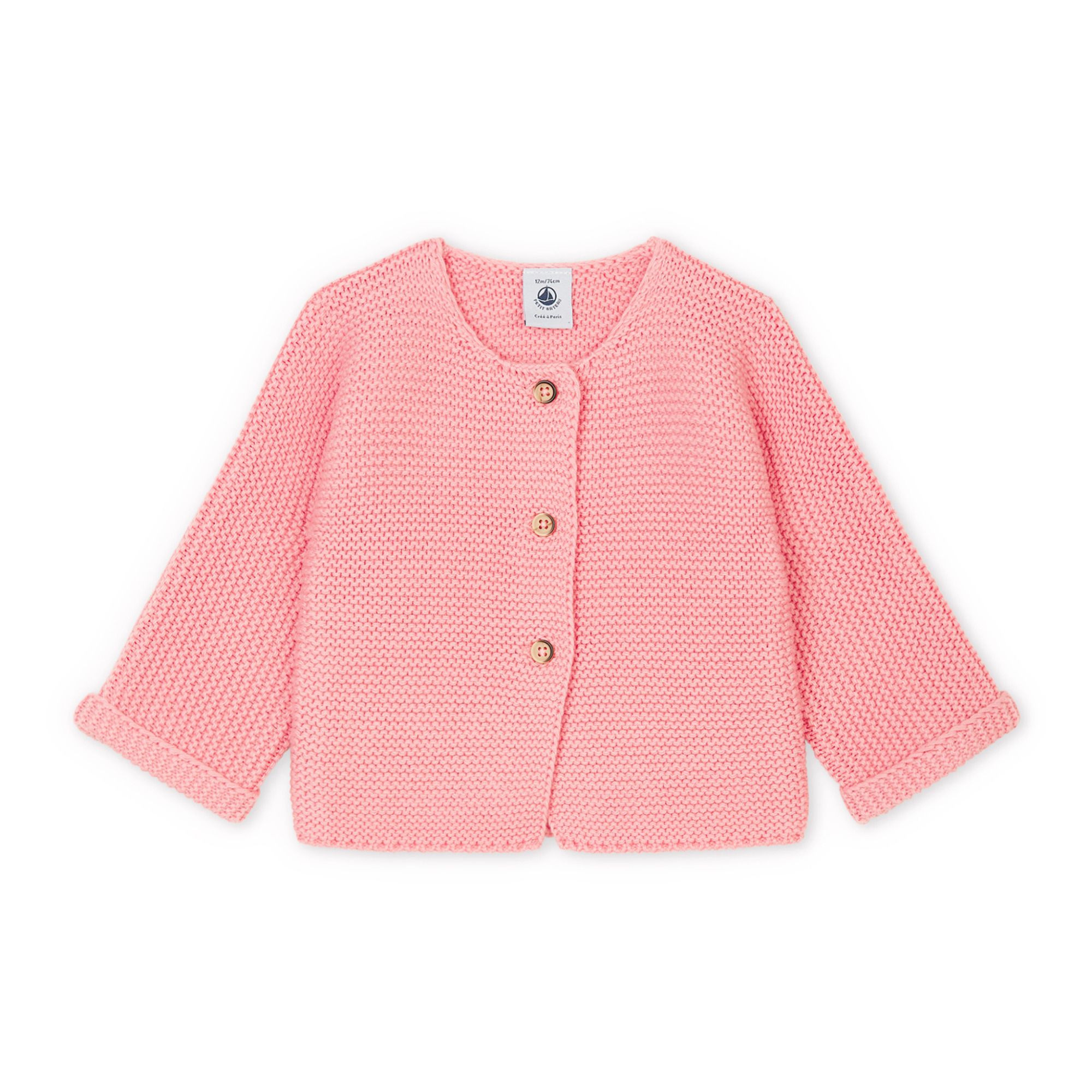 Petit Bateau - Cardigan Tasmin Point Mousse - Fille - Rose