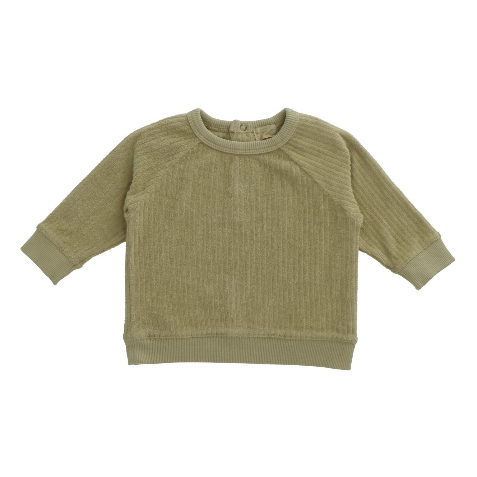 Heart of Gold - Sweat Eponge Coton Bio Seder - Fille - Vert kaki