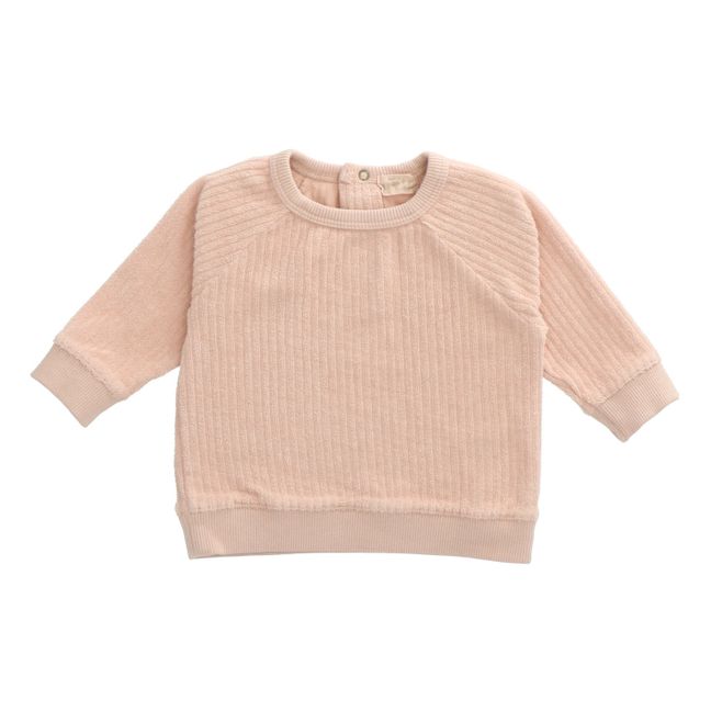 Seder Organic Cotton Terry Cloth Sweatshirt Pale pink
