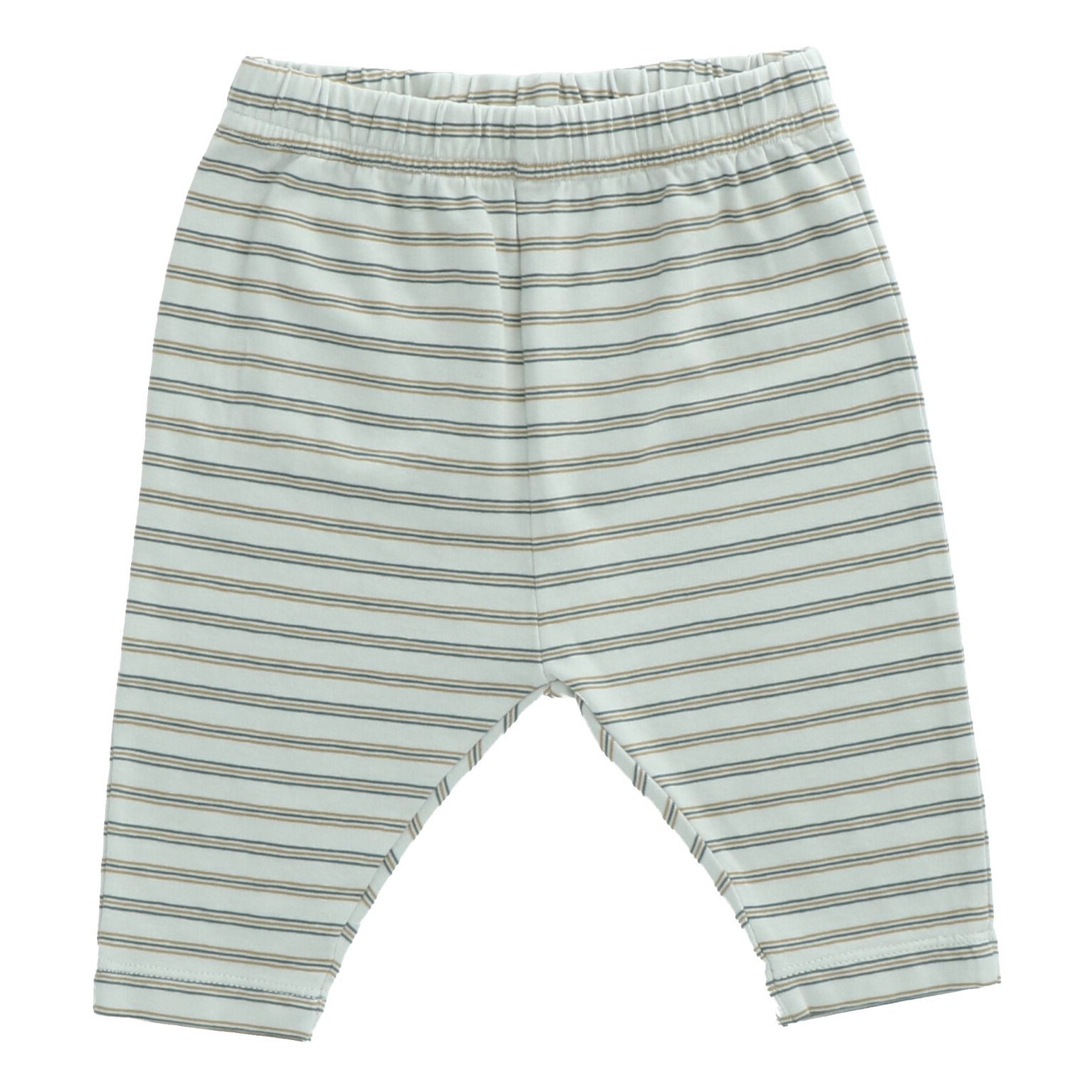 Heart of Gold - Legging Coton Bio Rayé Byzou - Fille - Bleu ciel