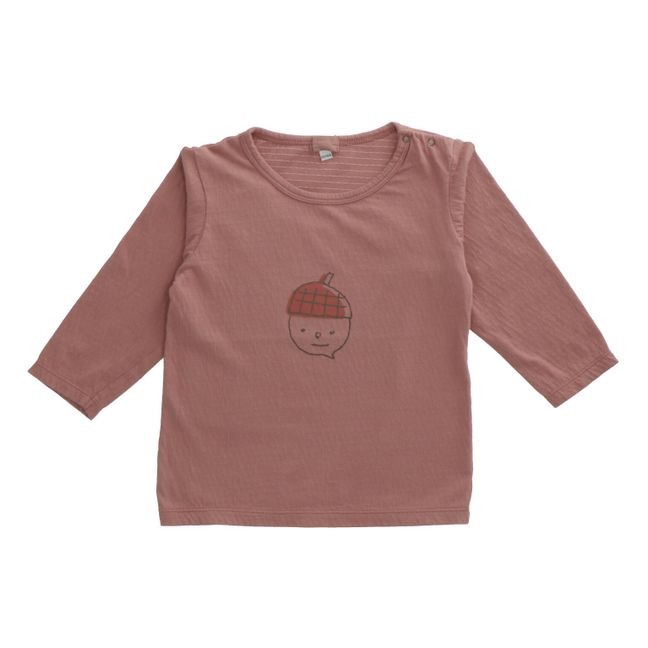 T-Shirt in cotone bio, modello: Tralo Rosa