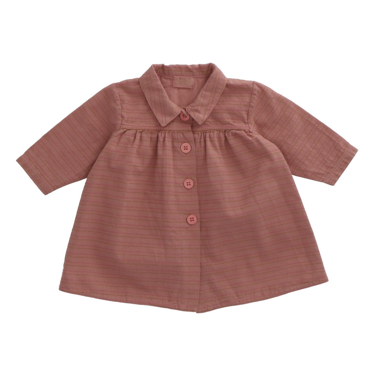 Heart of Gold - Robe Coton Bio Rayée Kulza - Fille - Rose