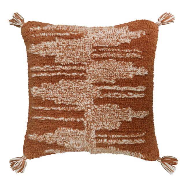 Coussin carré Zagros Smallable x Lorena Canals Terracotta