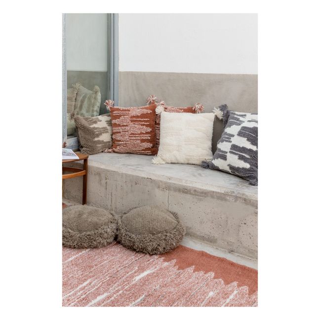 Coussin carré Zagros Smallable x Lorena Canals | Terracotta