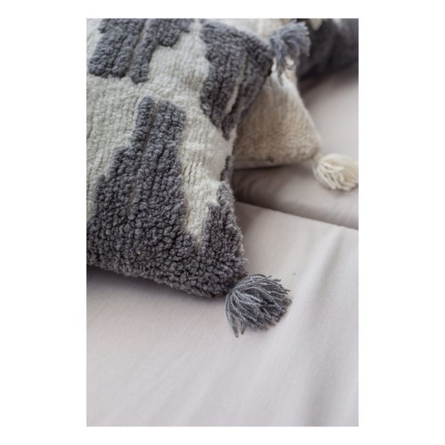 Coussin carré Zagros Smallable x Lorena Canals | Gris anthracite
