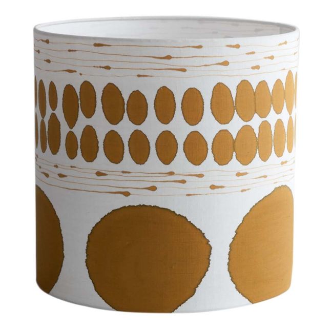 Kalé Stoneware Lamp with Spot Lampshade Ochre