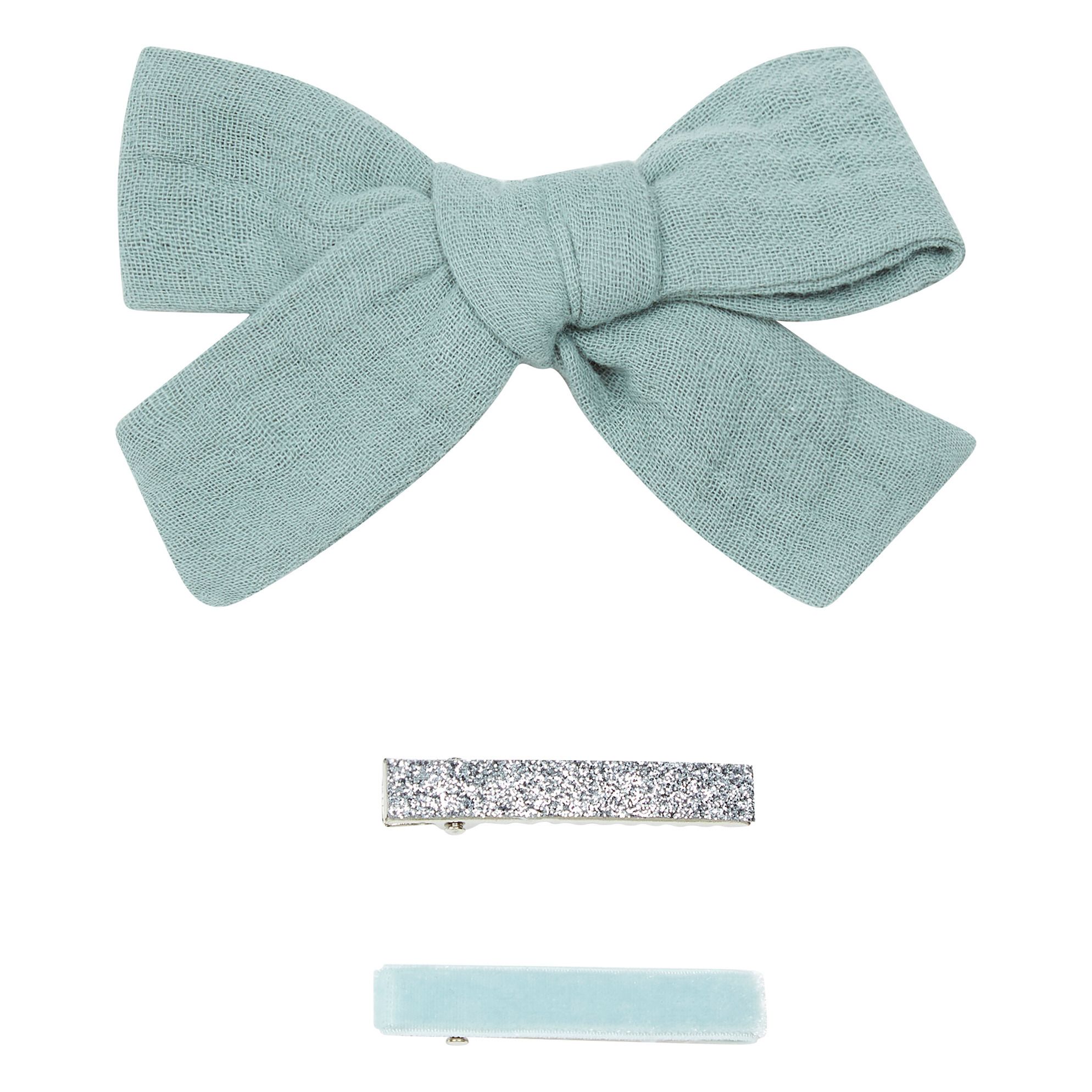 Five / Eleven - Set 3 Barrettes Forever - Fille - Vert d'eau