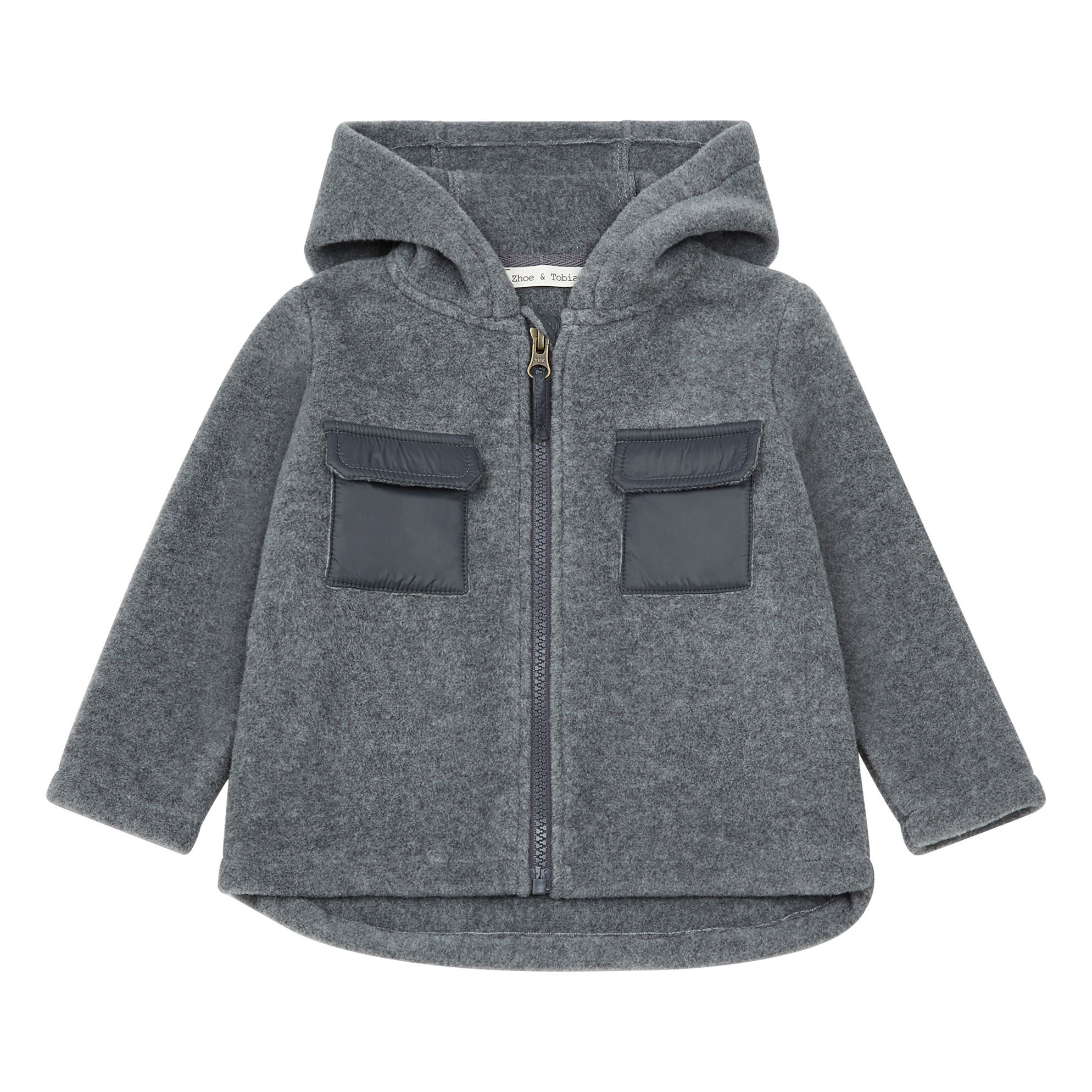 Zhoe & Tobiah - Veste à Capuche Polaire - Garçon - Gris
