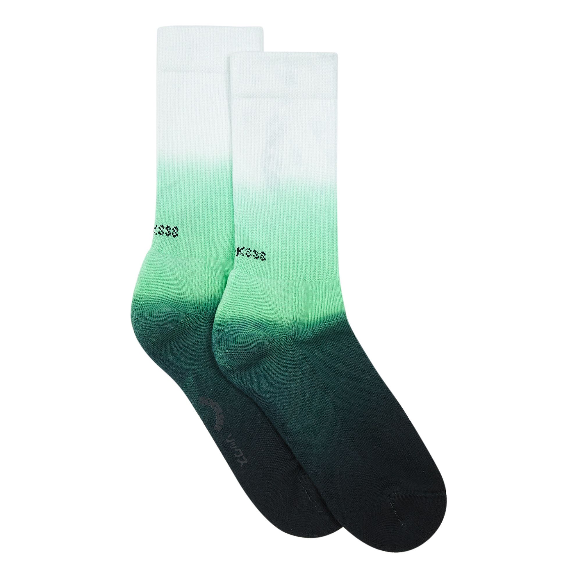 Gradient Organic Cotton Blend Socks  Green- Product image n°1