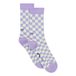 Squares Organic Cotton Blend Socks  Lilac- Miniature produit n°0