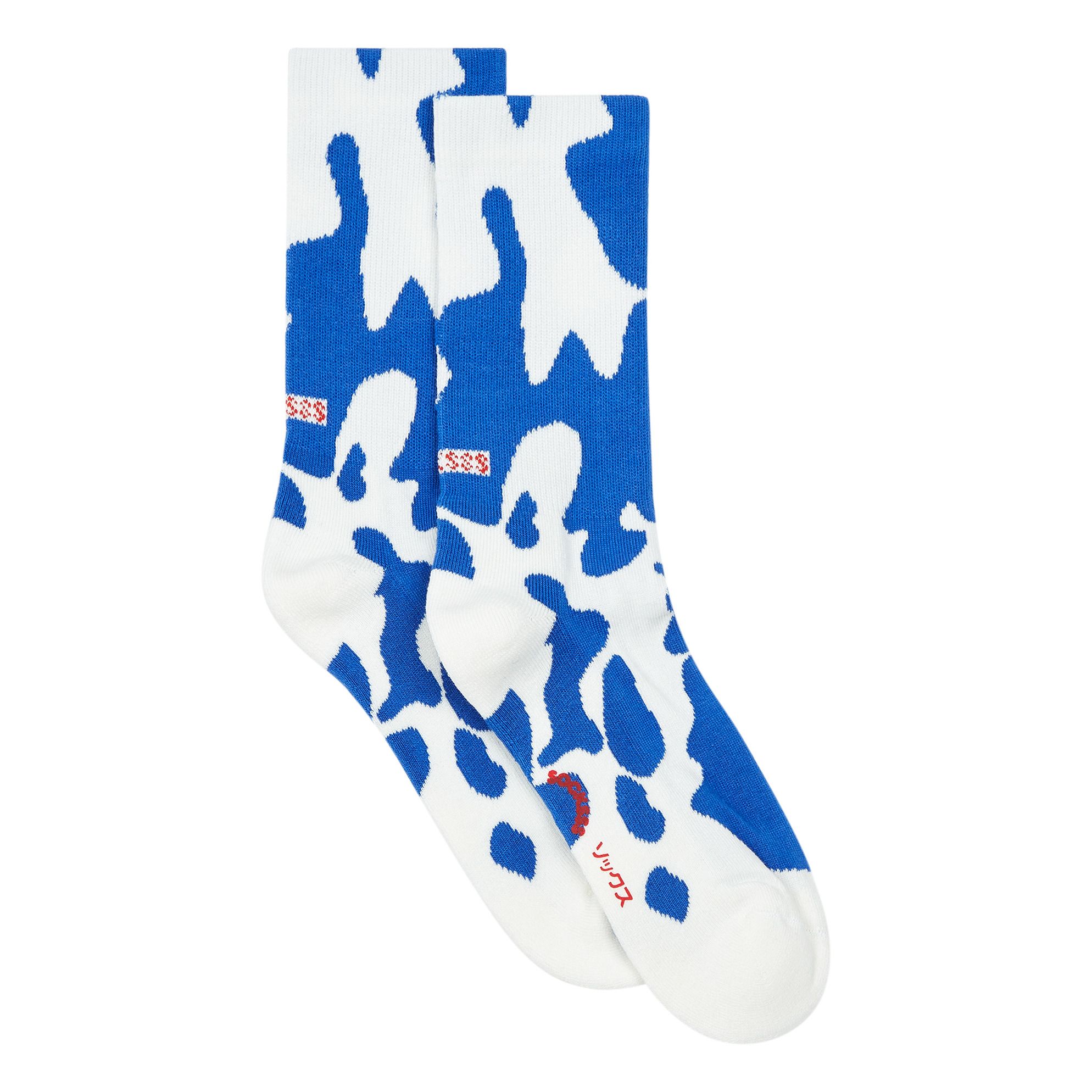 SOCKSSS - Chaussettes Imprimés Coton Bio Mélangé - Fille - Bleu roi