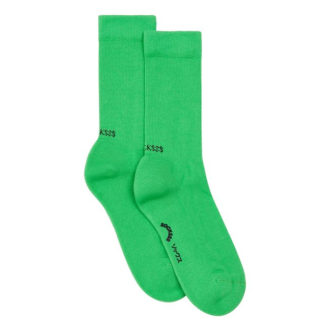 Organic Cotton Blend Socks  | Green