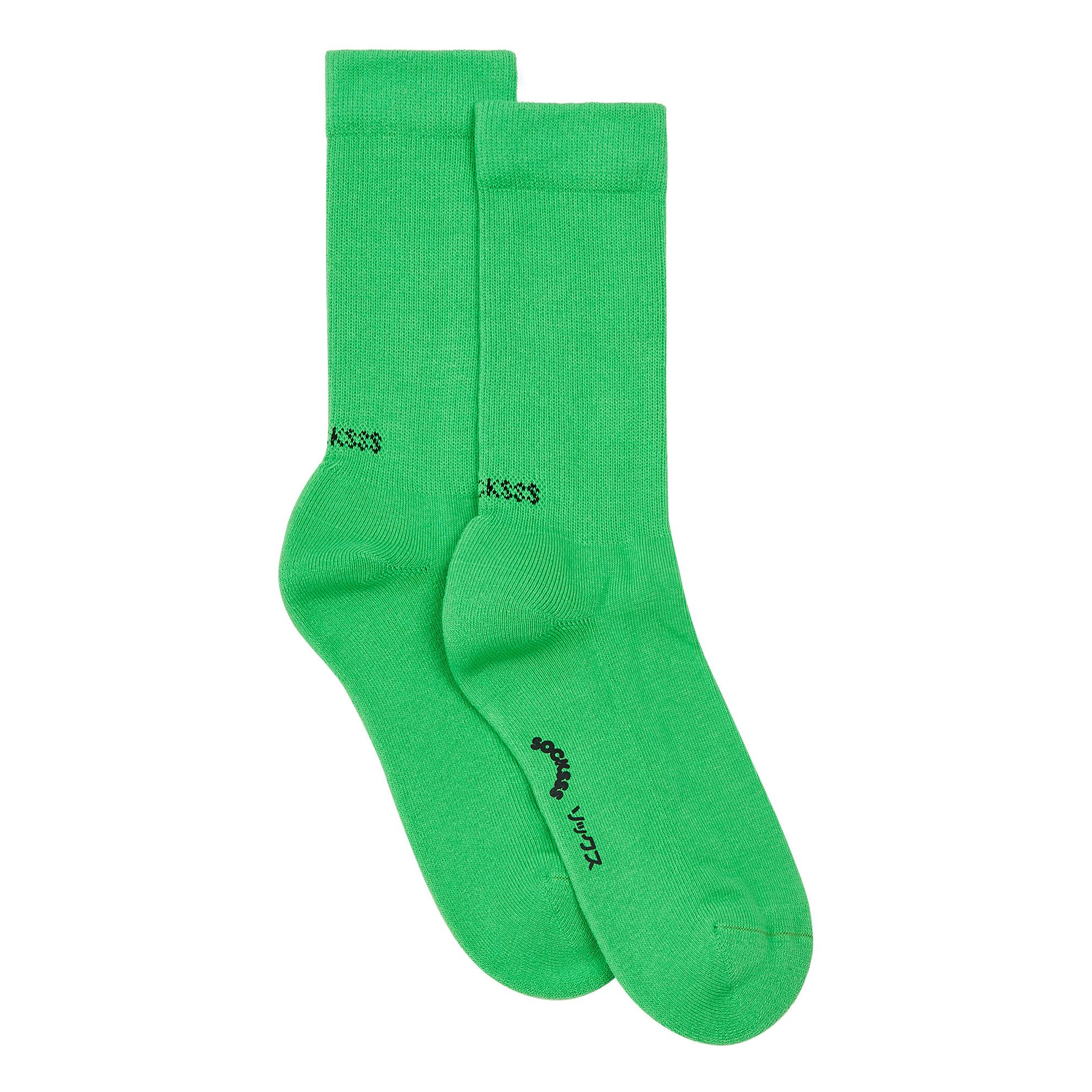 Organic Cotton Blend Socks  Green- Product image n°0