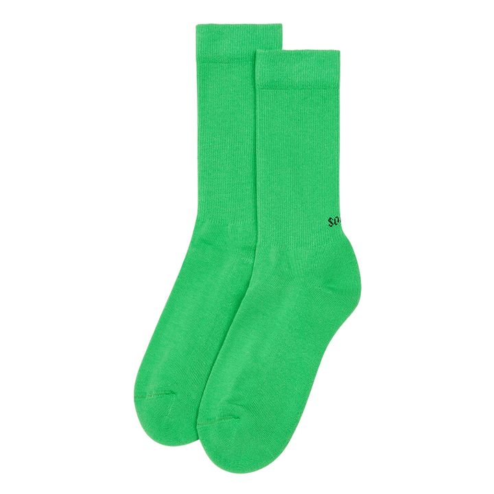 Organic Cotton Blend Socks  | Green- Product image n°1