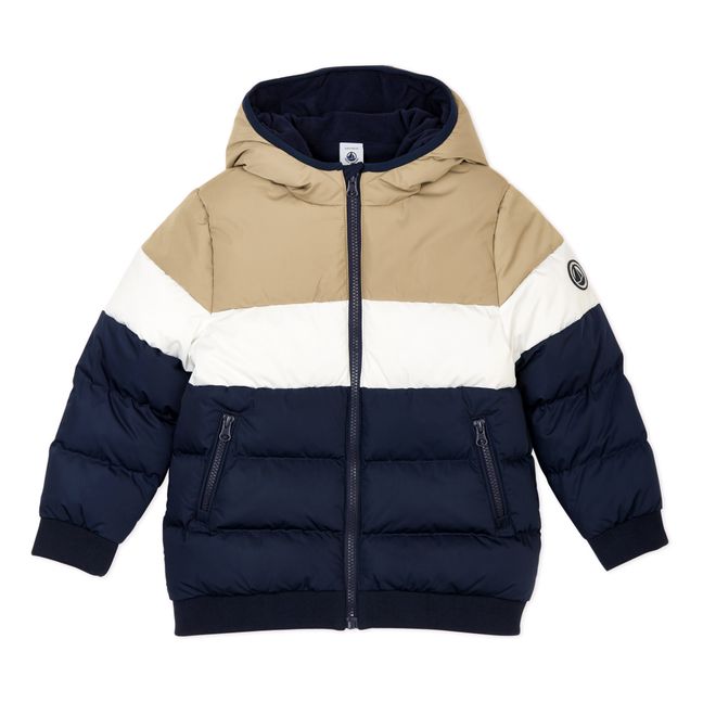 Touno Quilted Down Jacket Navy blue