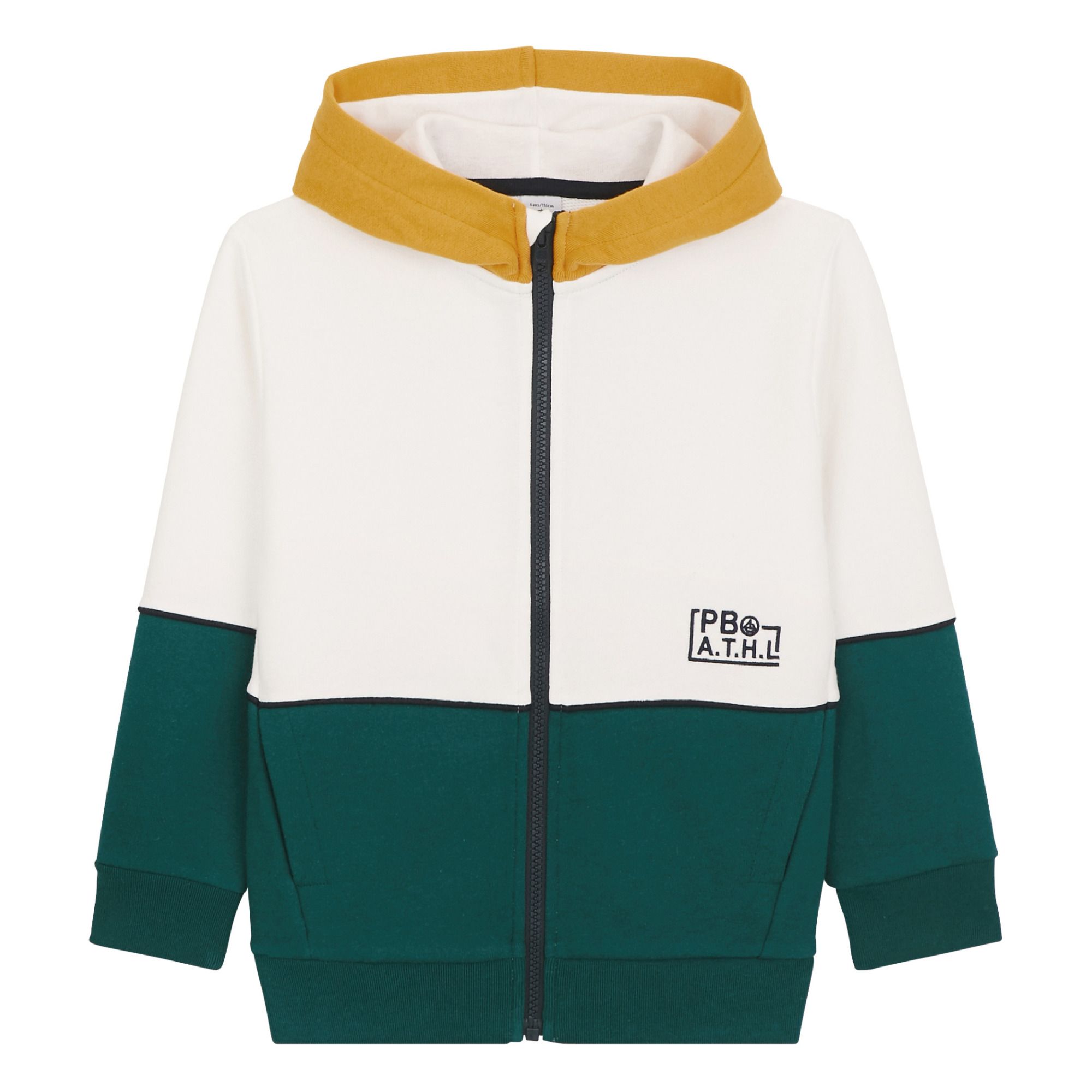 Petit Bateau - Sweat Capuche Toodie - Fille - Jaune moutarde