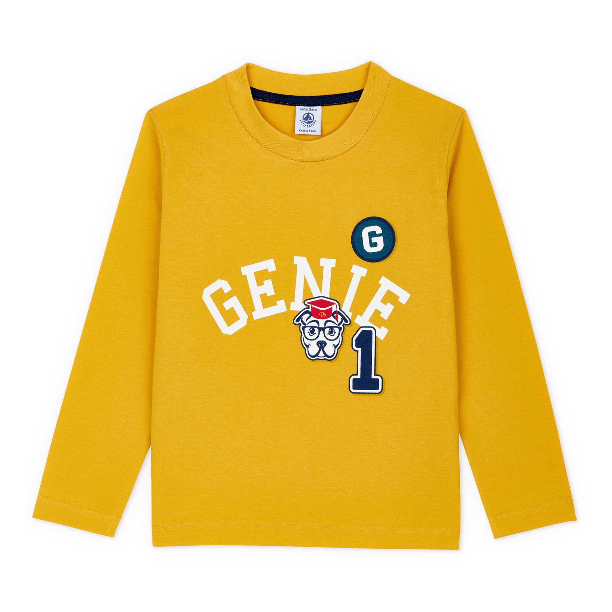 Petit Bateau - T-Shirt Genie Today - Fille - Jaune