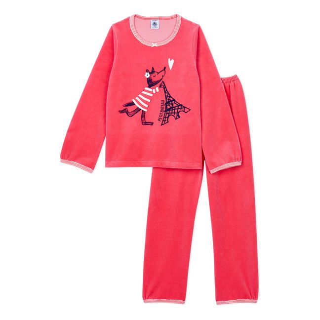 Tunis Velvet Pyjama Set Pink