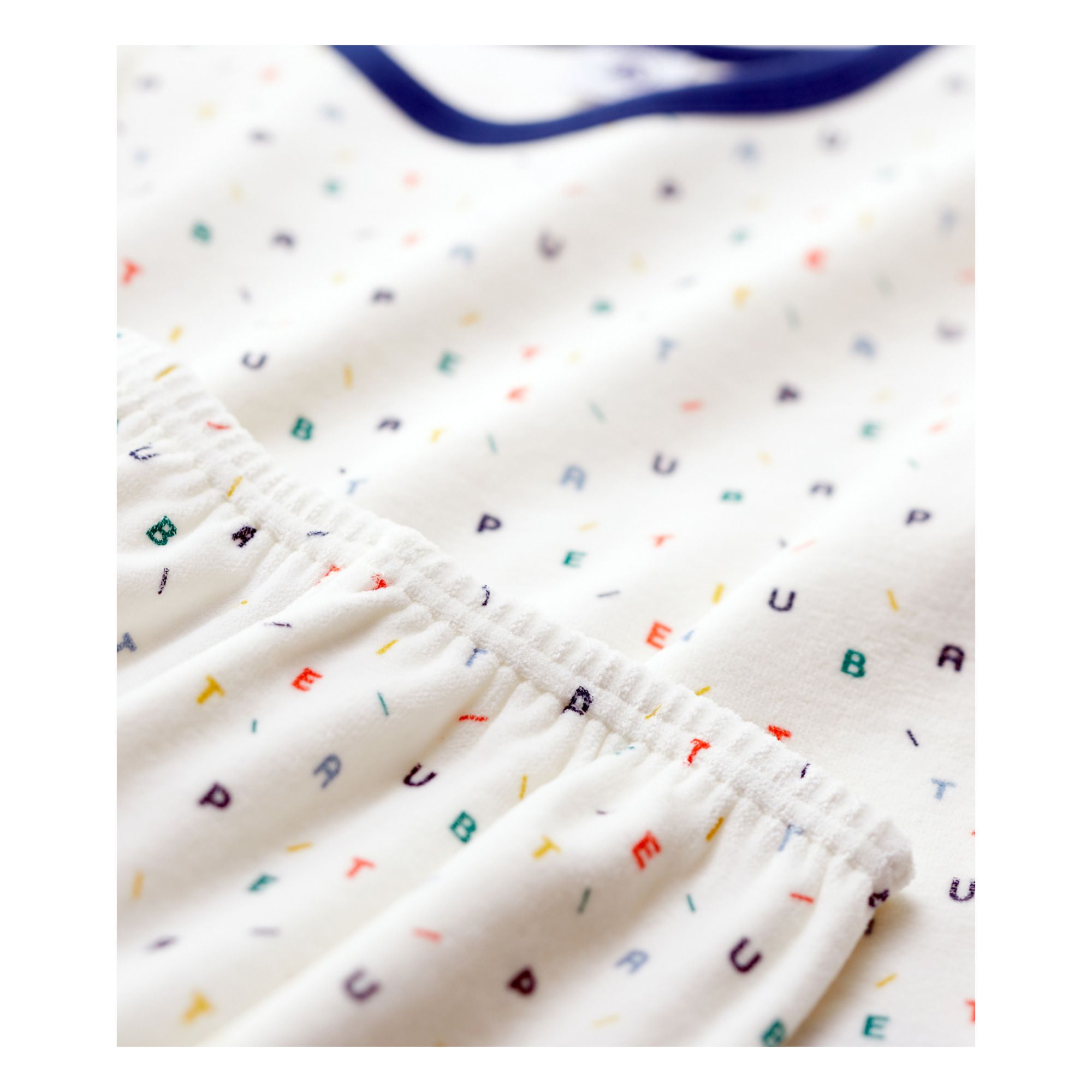 Try Organic Cotton Velvet Pyjama Set White- Product image n°1