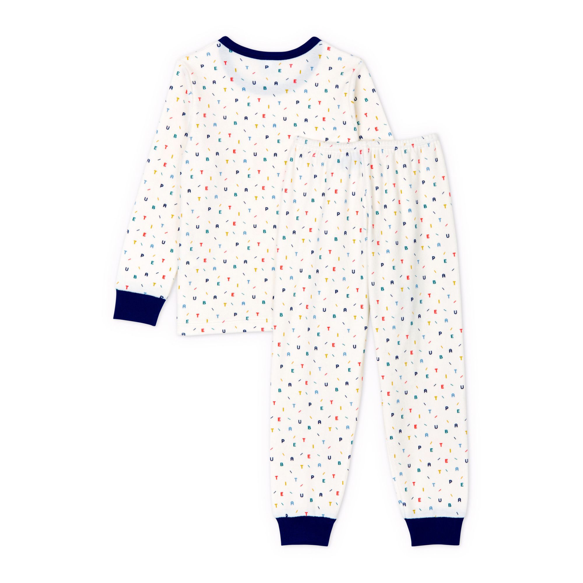 Try Organic Cotton Velvet Pyjama Set White- Product image n°2