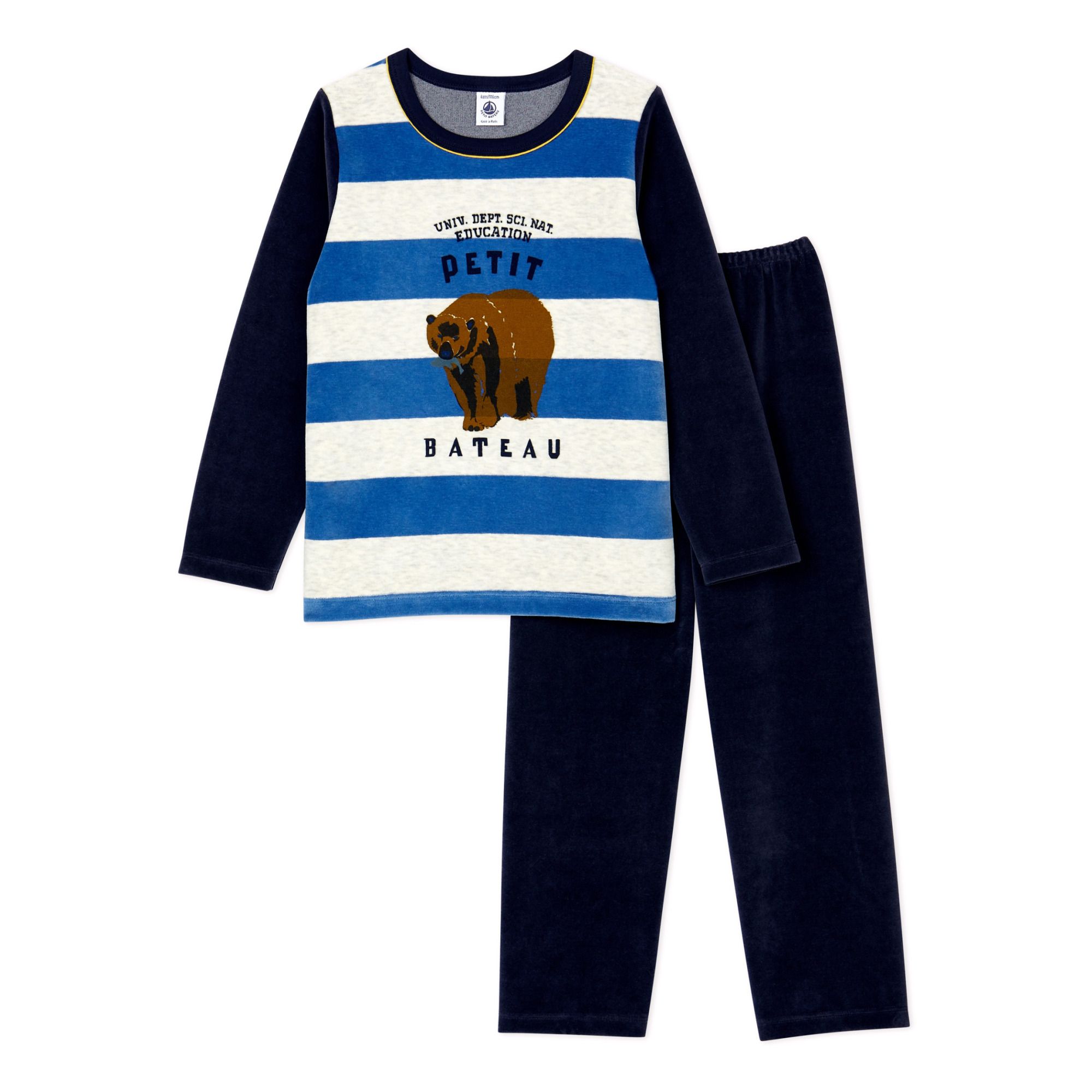 Tristano Bear Pyjama Set Navy blue- Product image n°0