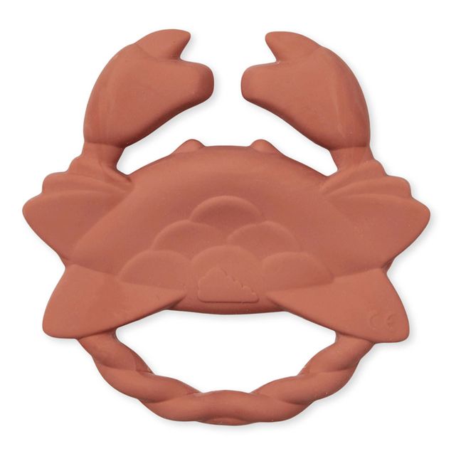 Crab Teething Ring Terracotta