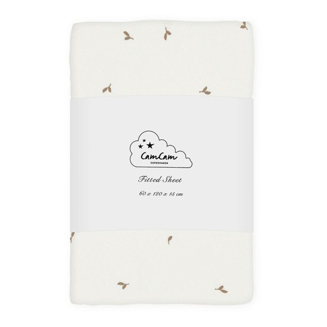 Flowing Leaf Organic Cotton Fitted Sheet