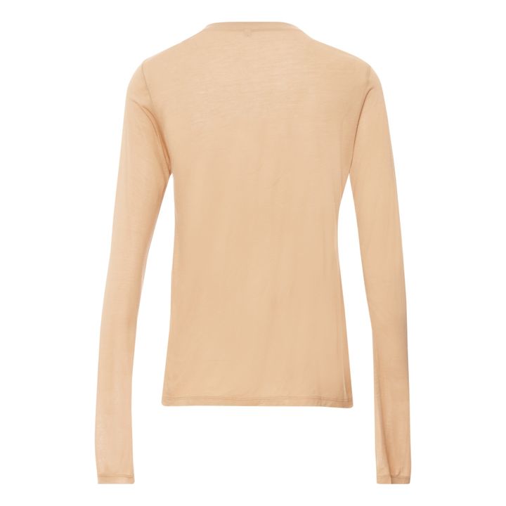 Baserange - Bamboo Long-sleeved T-shirt - Nude | Smallable