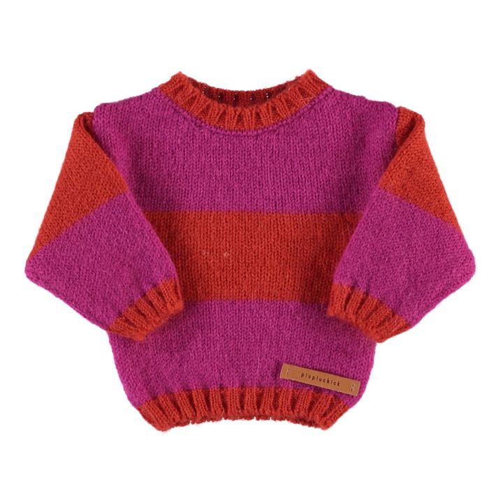 Striped Mohair Jumper | Pink- Product image n°0