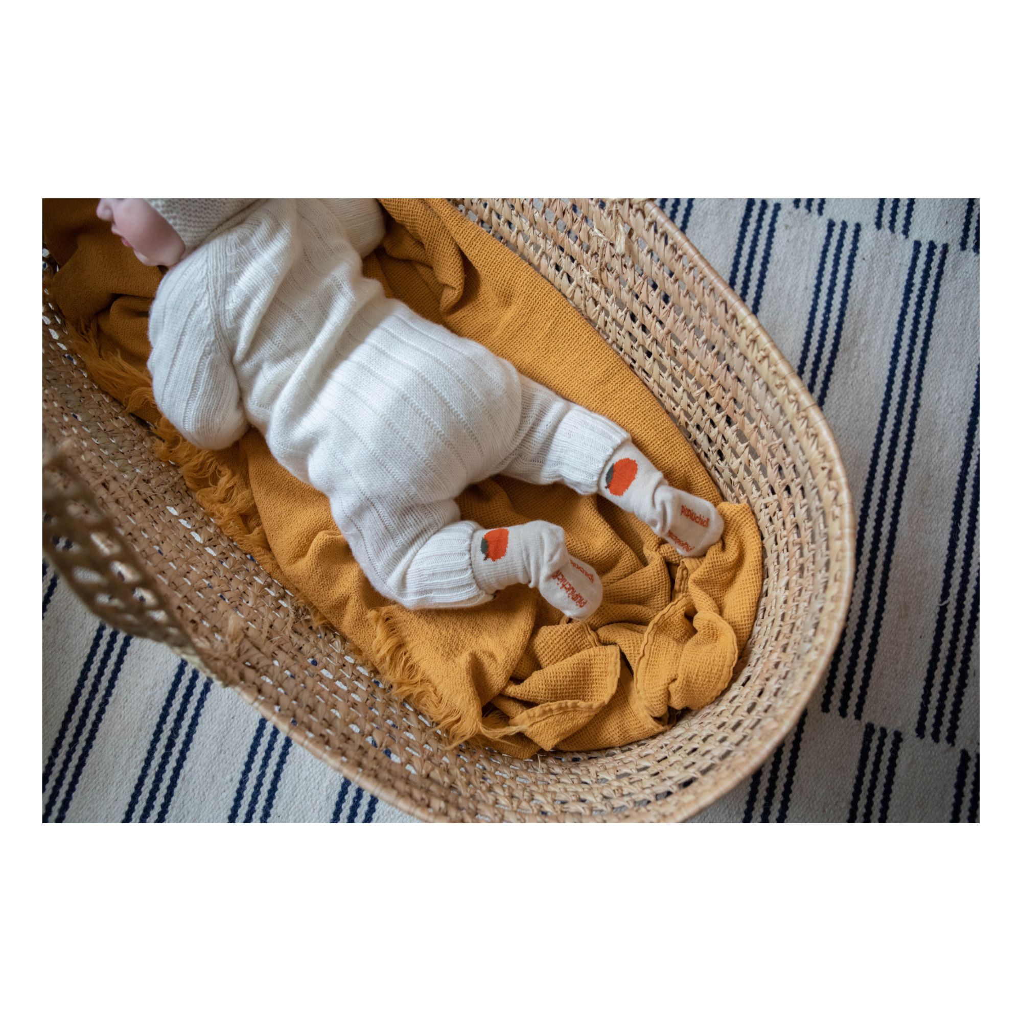 Piupiuchick - Chaussettes Pêche - Fille - Ecru