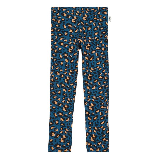 Leopard-print Leggings  Blue