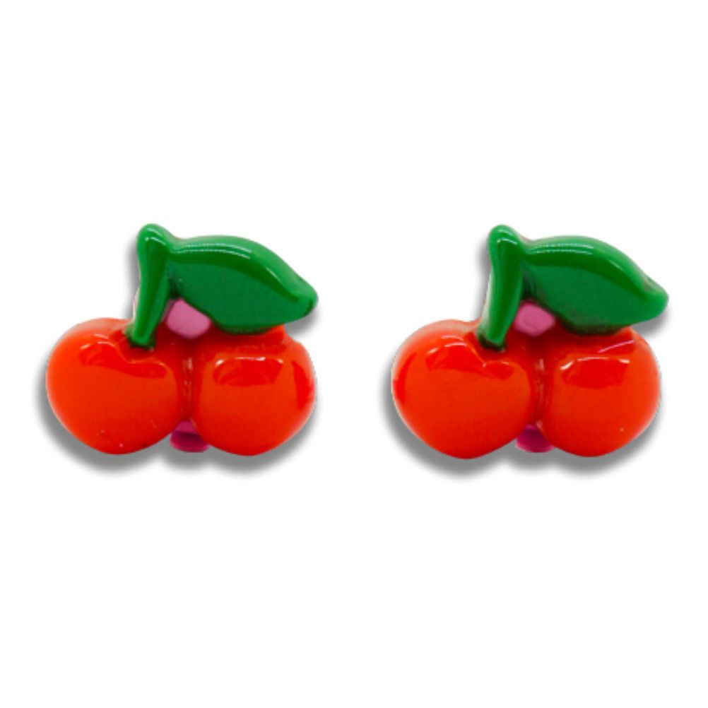 Boucles d'Oreilles Cherry | Rouge- Image produit n°0