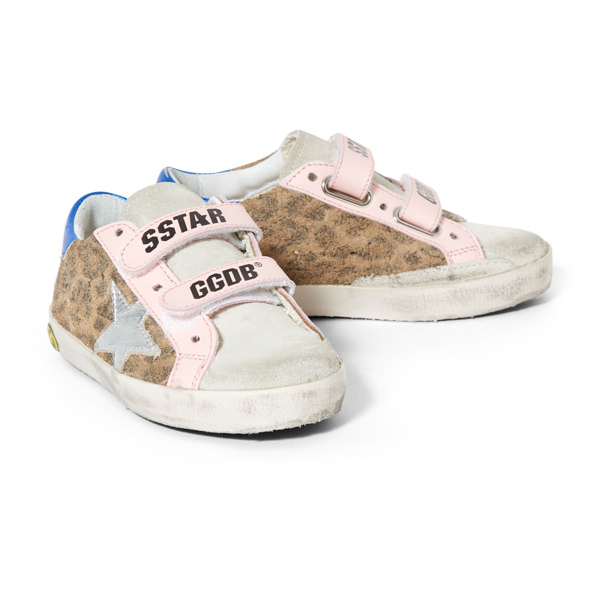 leopard velcro sneakers