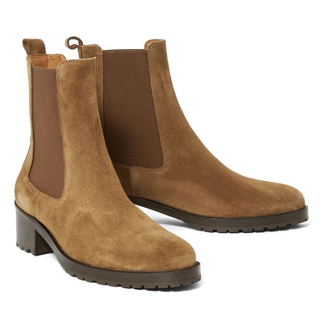 7456 Chelsea Suede Boots Tabacco