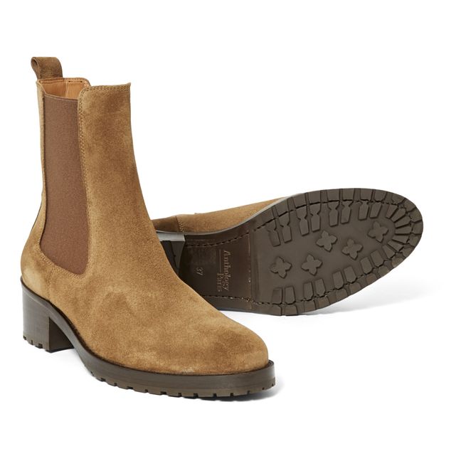 7456 Chelsea Suede Boots Tabacco