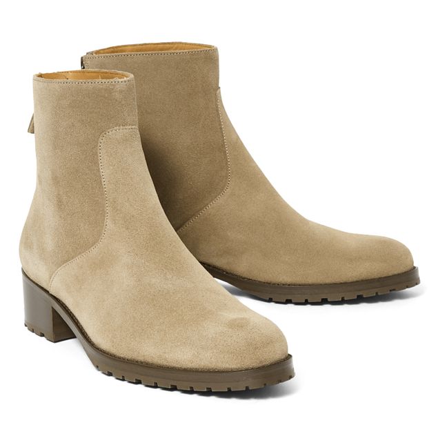7494 Suede Boots Taupe brown