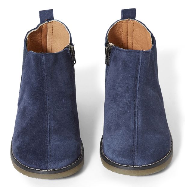 Zip-Up Chelsea Boots | Blue