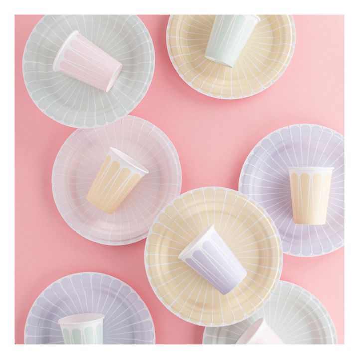 Gobelets en carton Pastel - Lot de 8- Image produit n°1