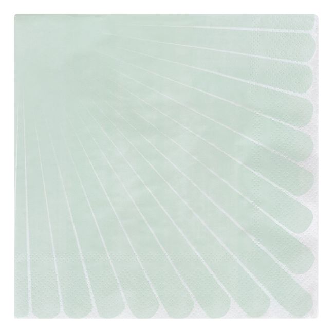 Papierservietten Pastel- 20-teiliges Set Blasses Grün