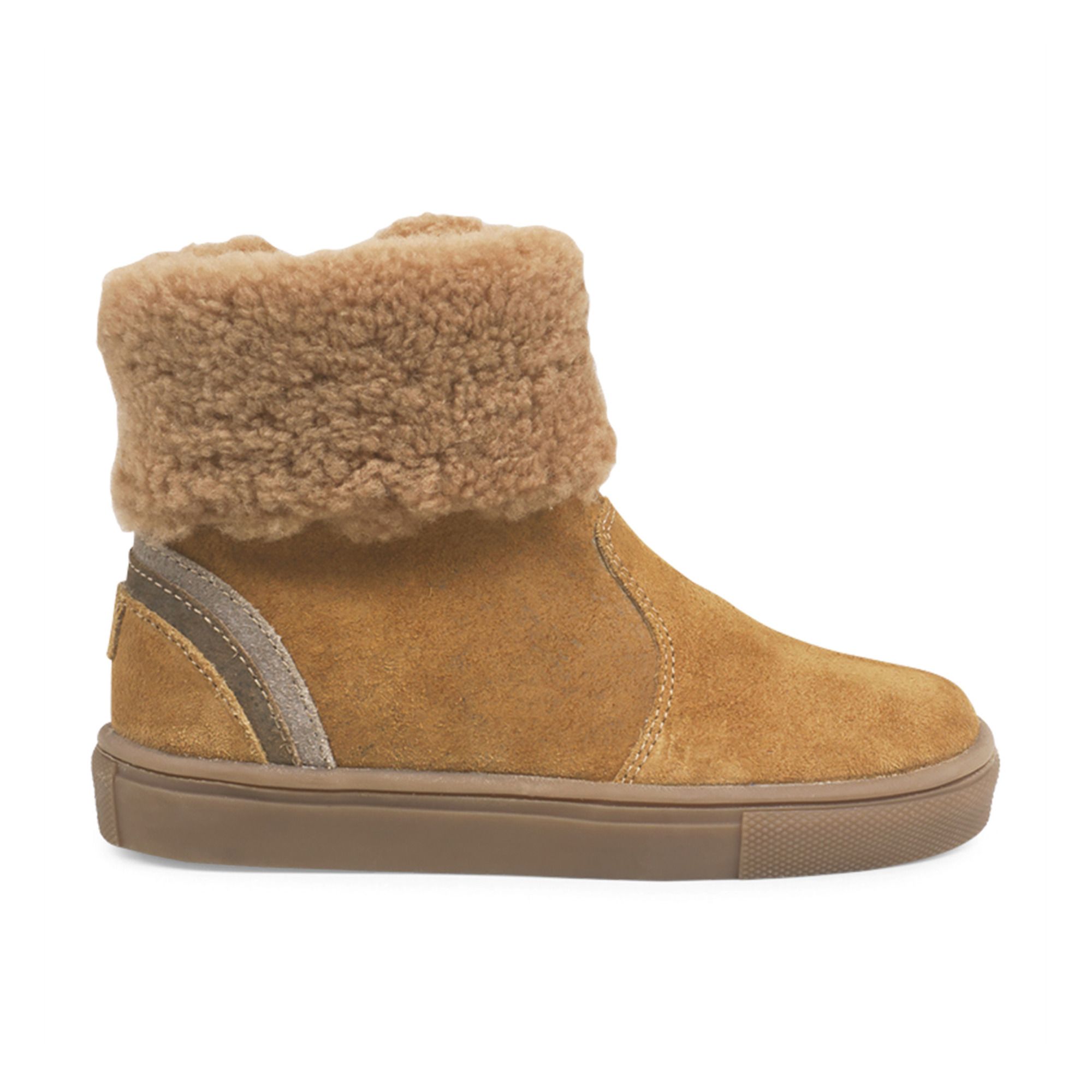 Petit Nord - Boots Fourrées Chubby Zip - Fille - Camel