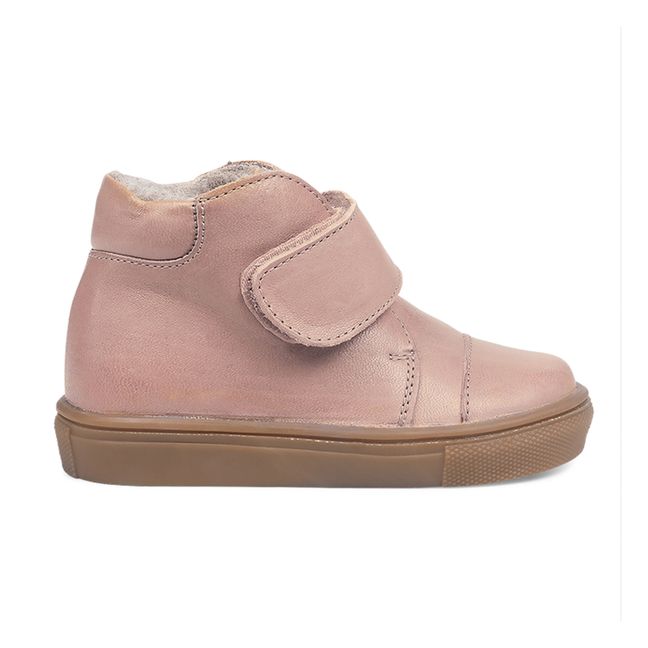 Toasty 1-Velcro Sherpa-lined Sneakers Dusty Pink