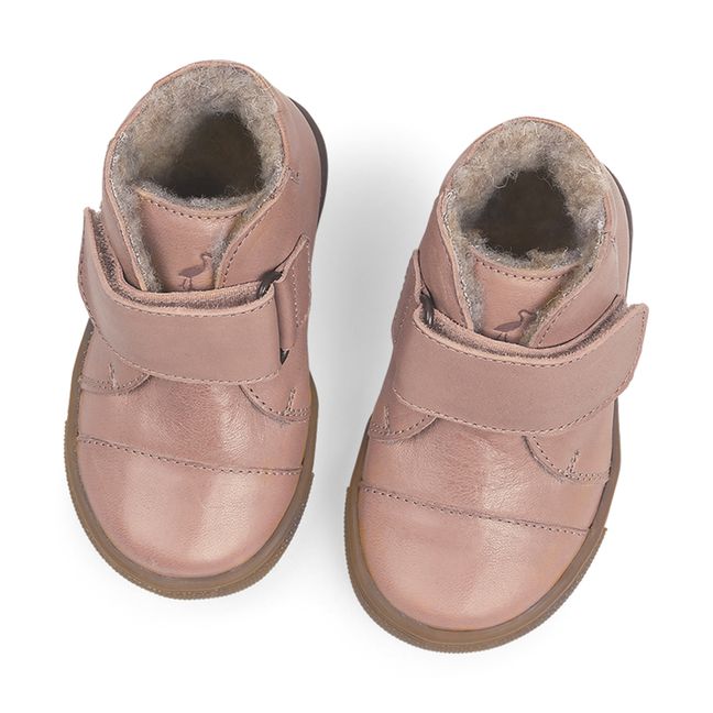 Toasty 1-Velcro Sherpa-lined Sneakers Dusty Pink