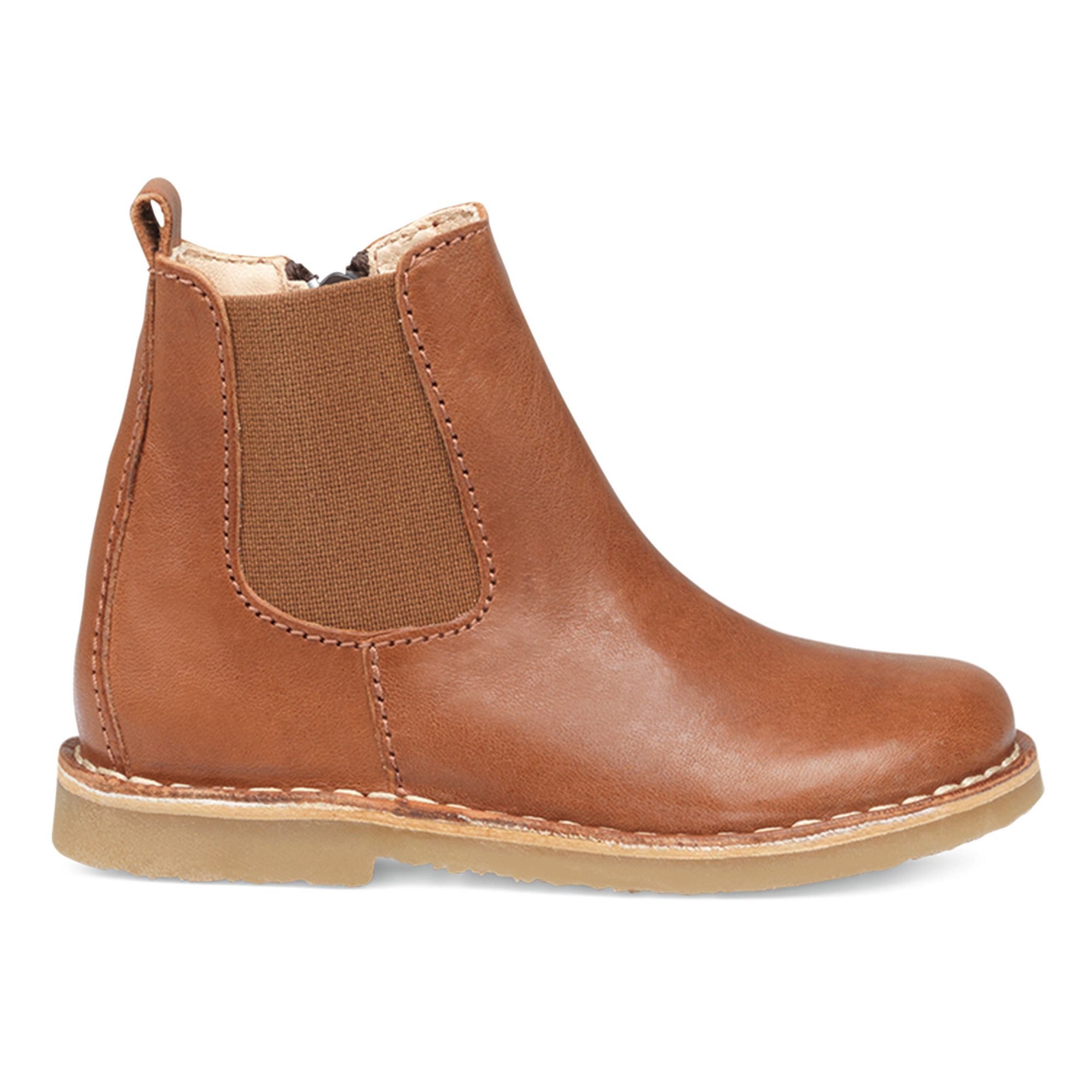 Petit Nord - Boots Ankle Zip - Fille - Cognac