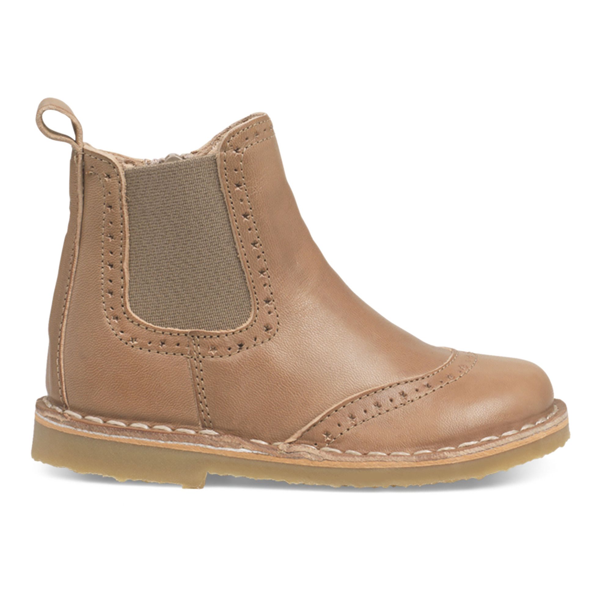Petit Nord - Boots Stars Ankle Zip - Fille - Beige