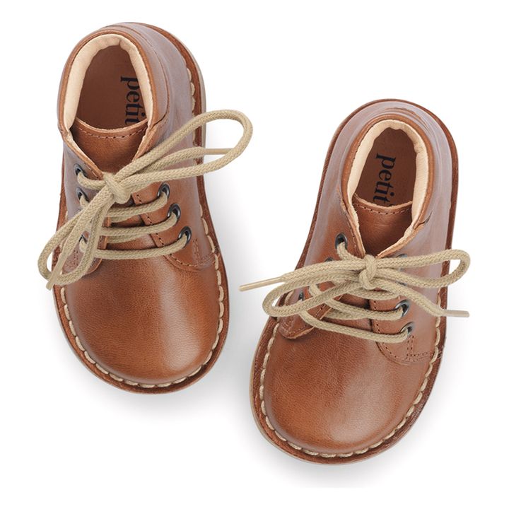 Zapatillas altas con cordones Classic | Coñac- Imagen del producto n°2