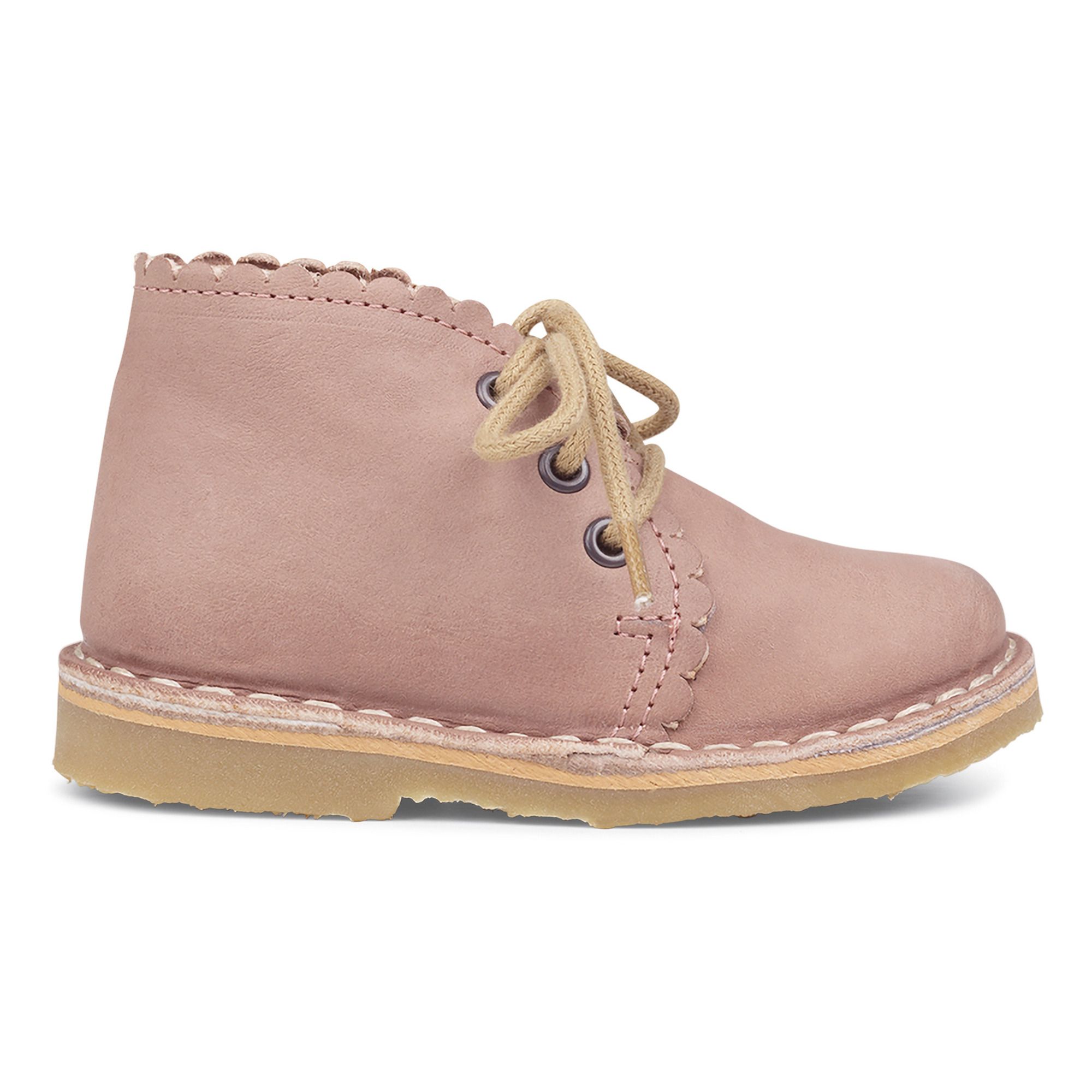 Petit Nord - Montantes Lacets Scallop - Fille - Vieux Rose